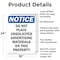 Signmission Do Not Place Unsolicited Advertising, 18 in W x Rectangle, Aluminum OS-2PACK-NS-A-1824-V-11337 - alternate 3